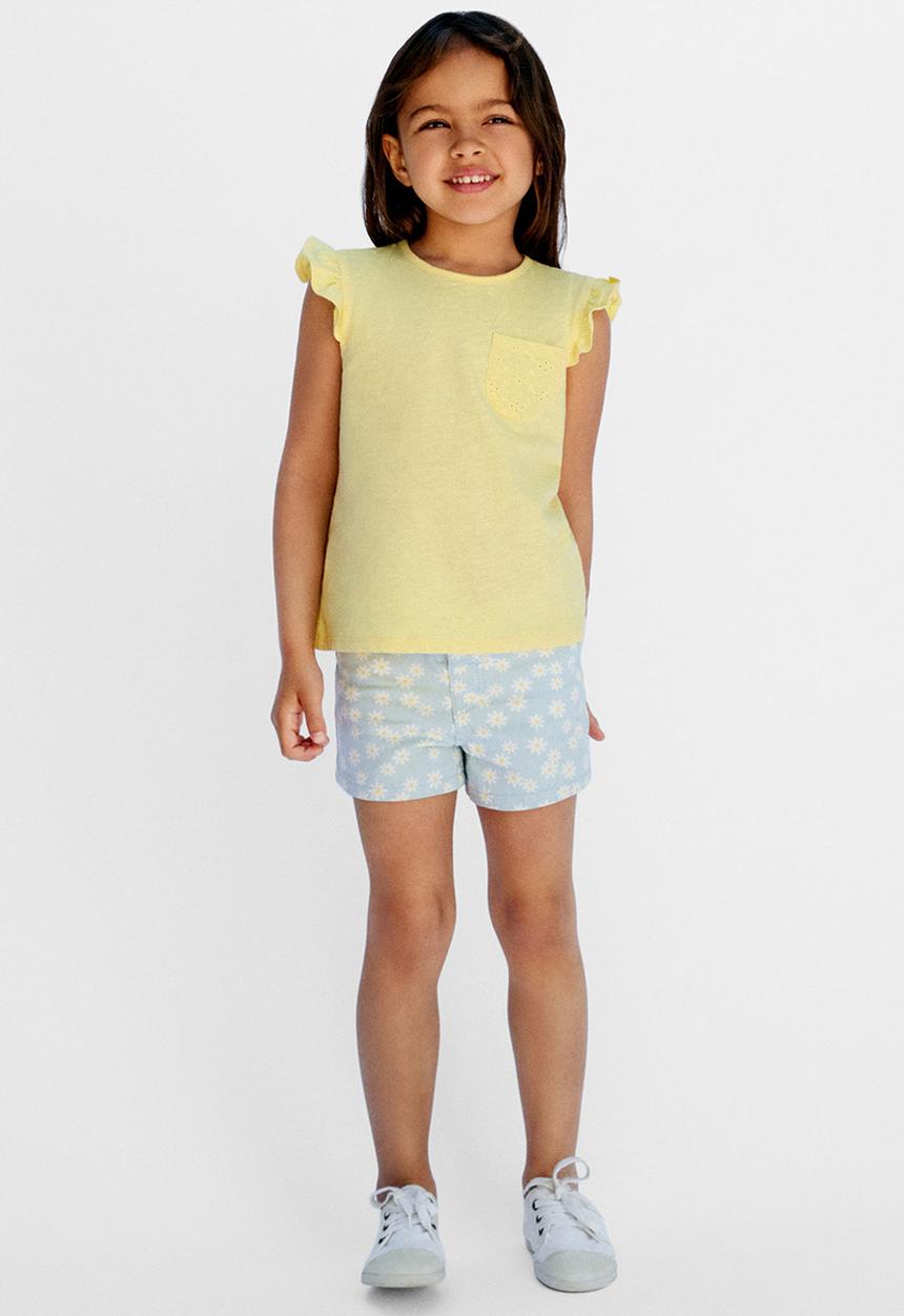 MANGO - T-shirt sol - yellow