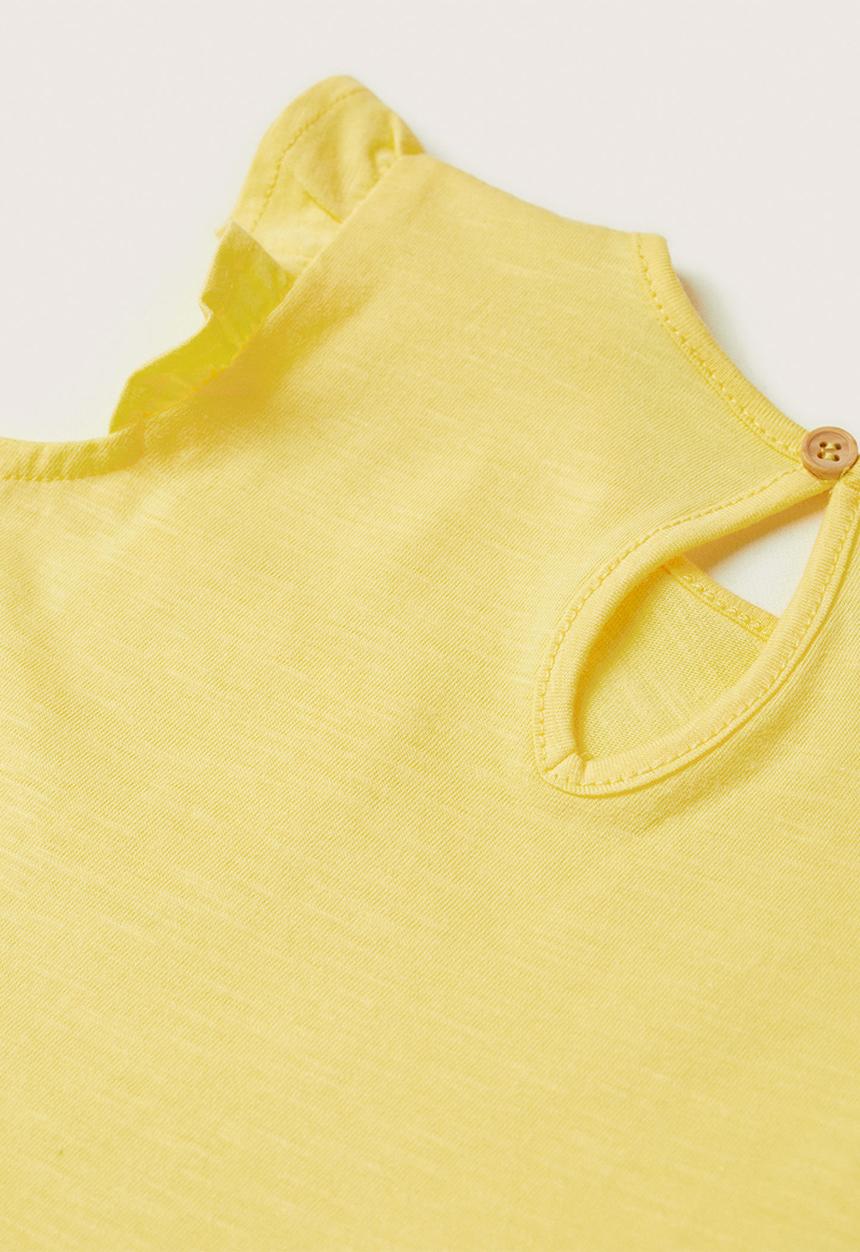 MANGO - T-shirt sol - yellow