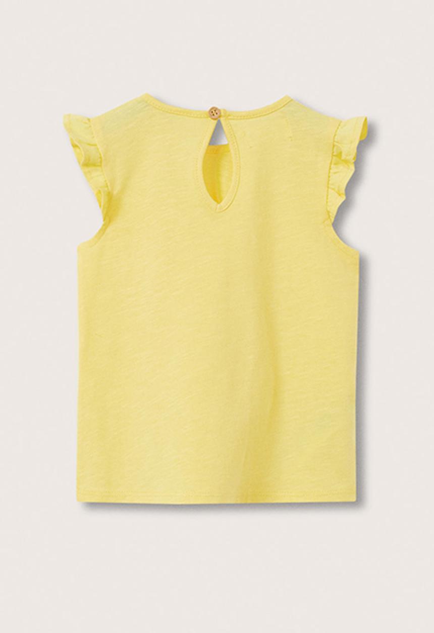 MANGO - T-shirt sol - yellow