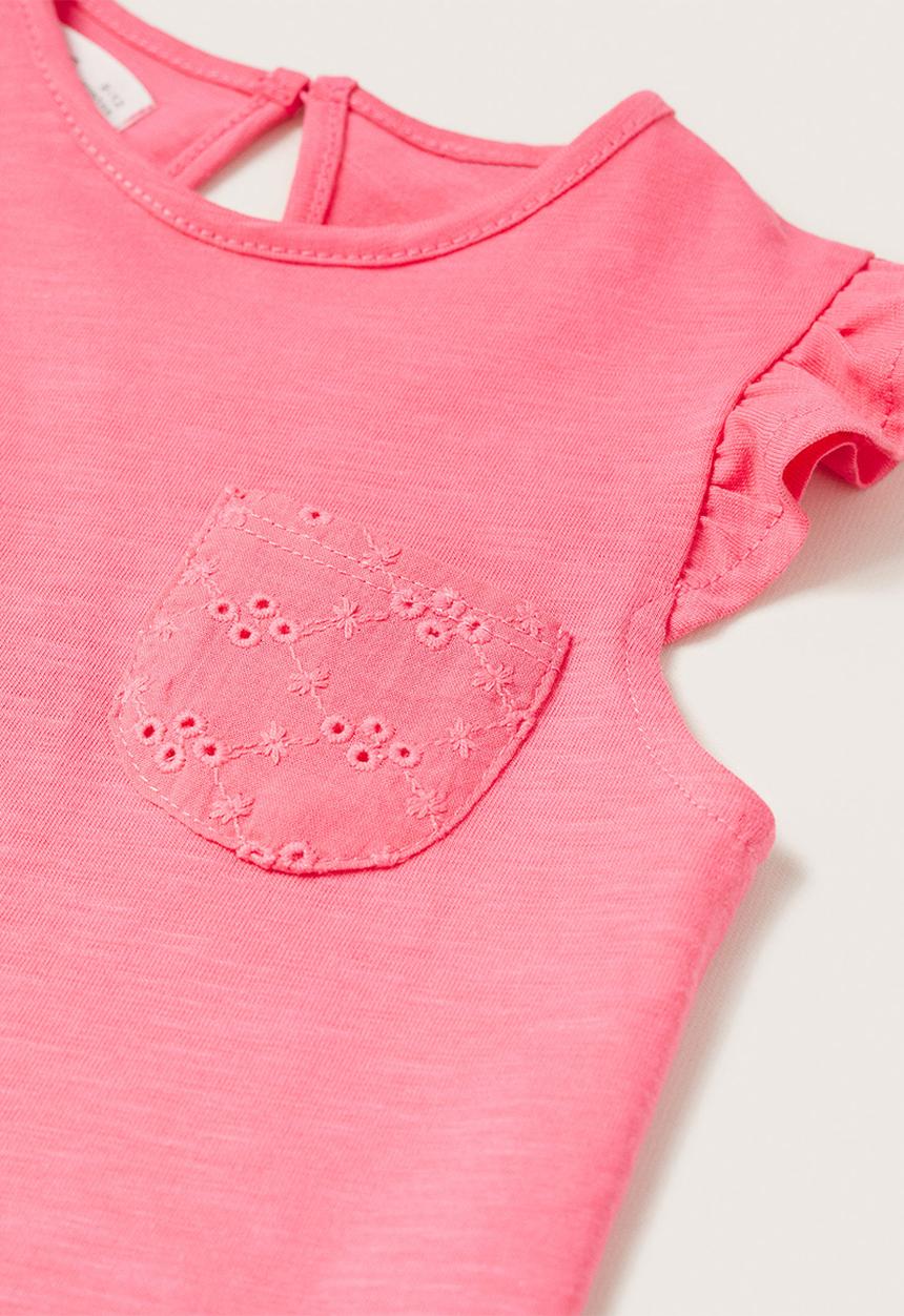 MANGO - T-shirt sol - pink
