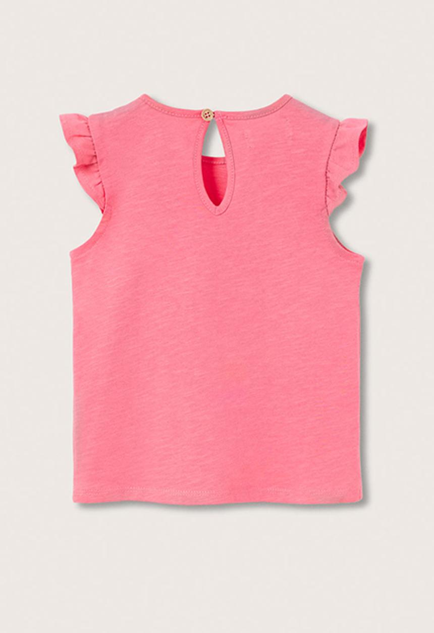 MANGO - T-shirt sol - pink