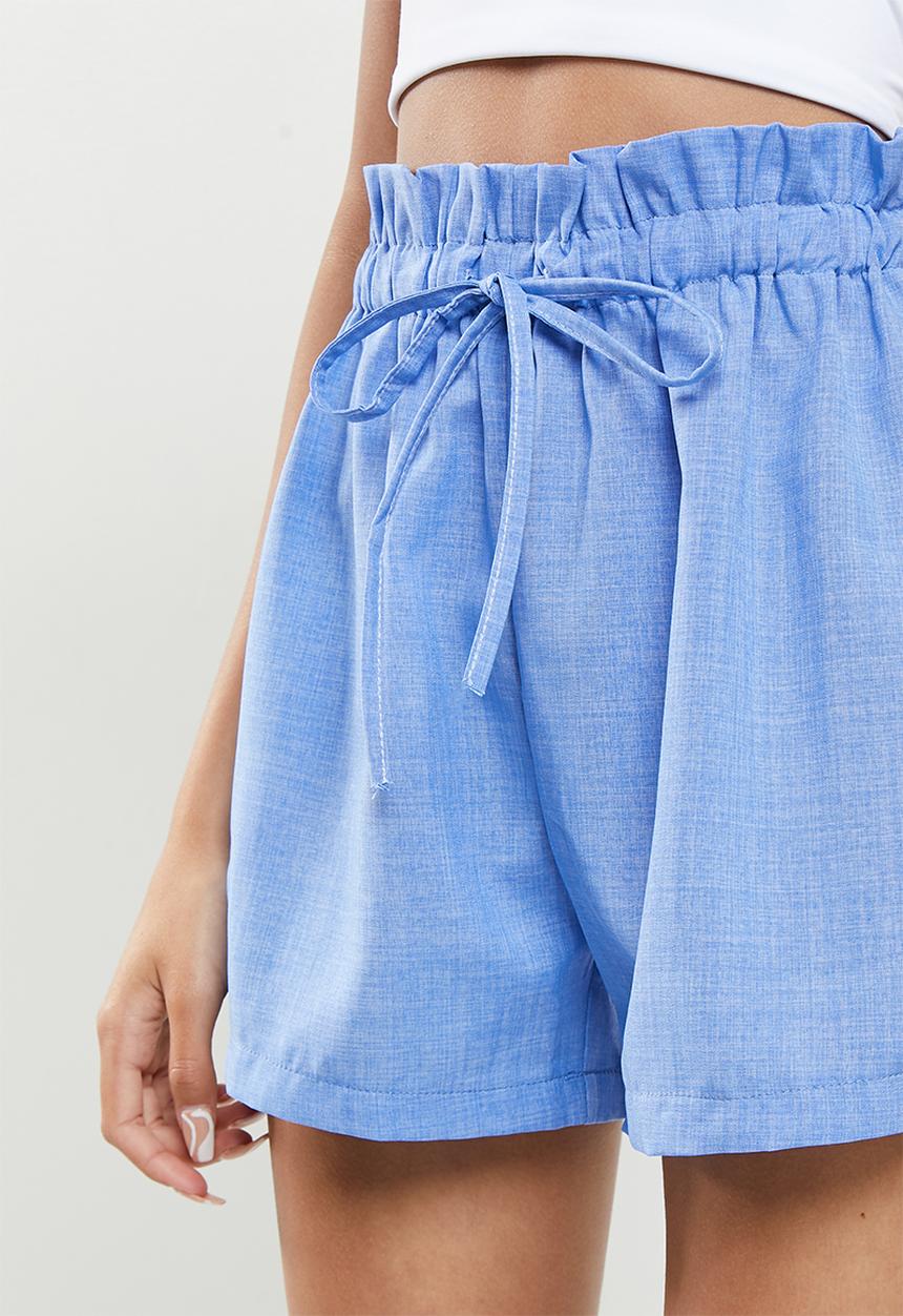 dailyfriday - Paperbag shorts - blue