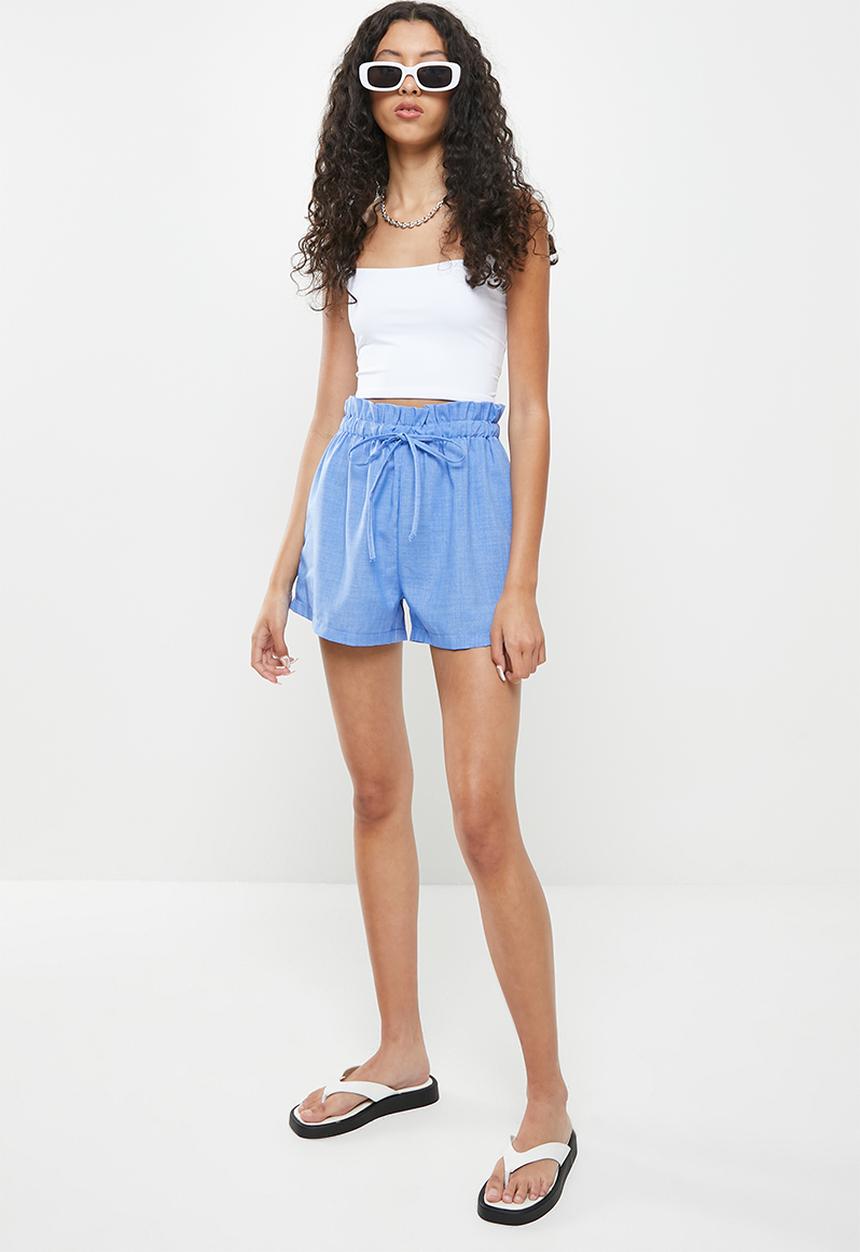 dailyfriday - Paperbag shorts - blue