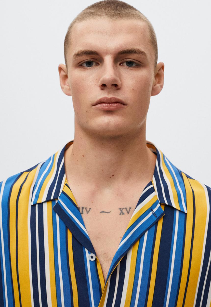 MANGO - Paraiso shirt - yellow