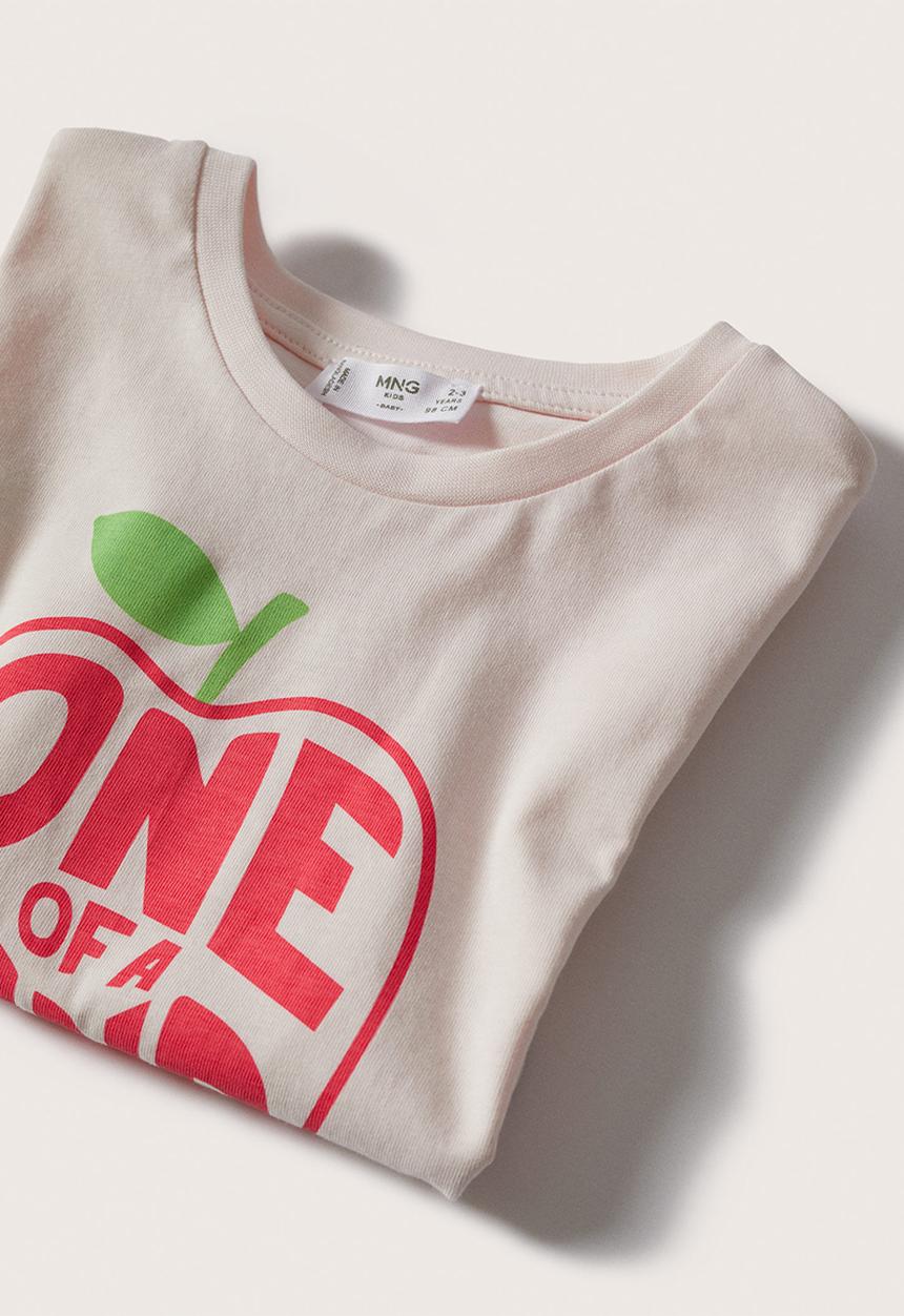 MANGO - T-shirt vacay - pink
