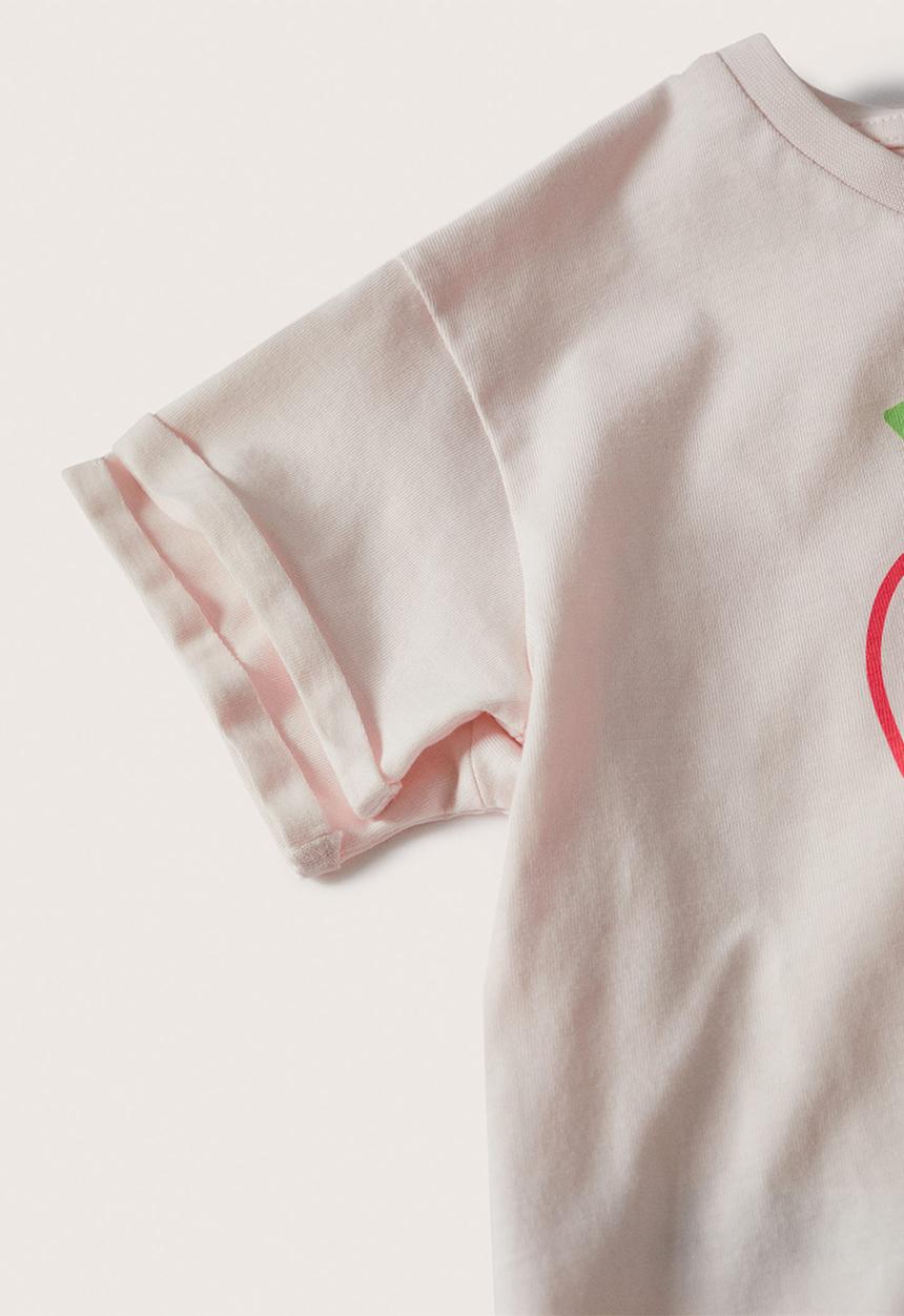MANGO - T-shirt vacay - pink