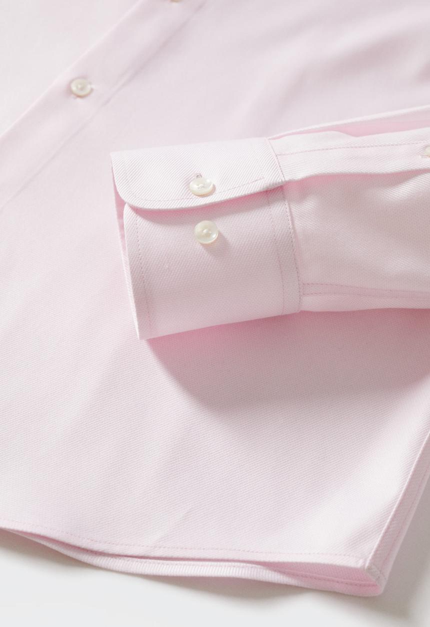 MANGO - Lakecity slim fit shirt - light pink