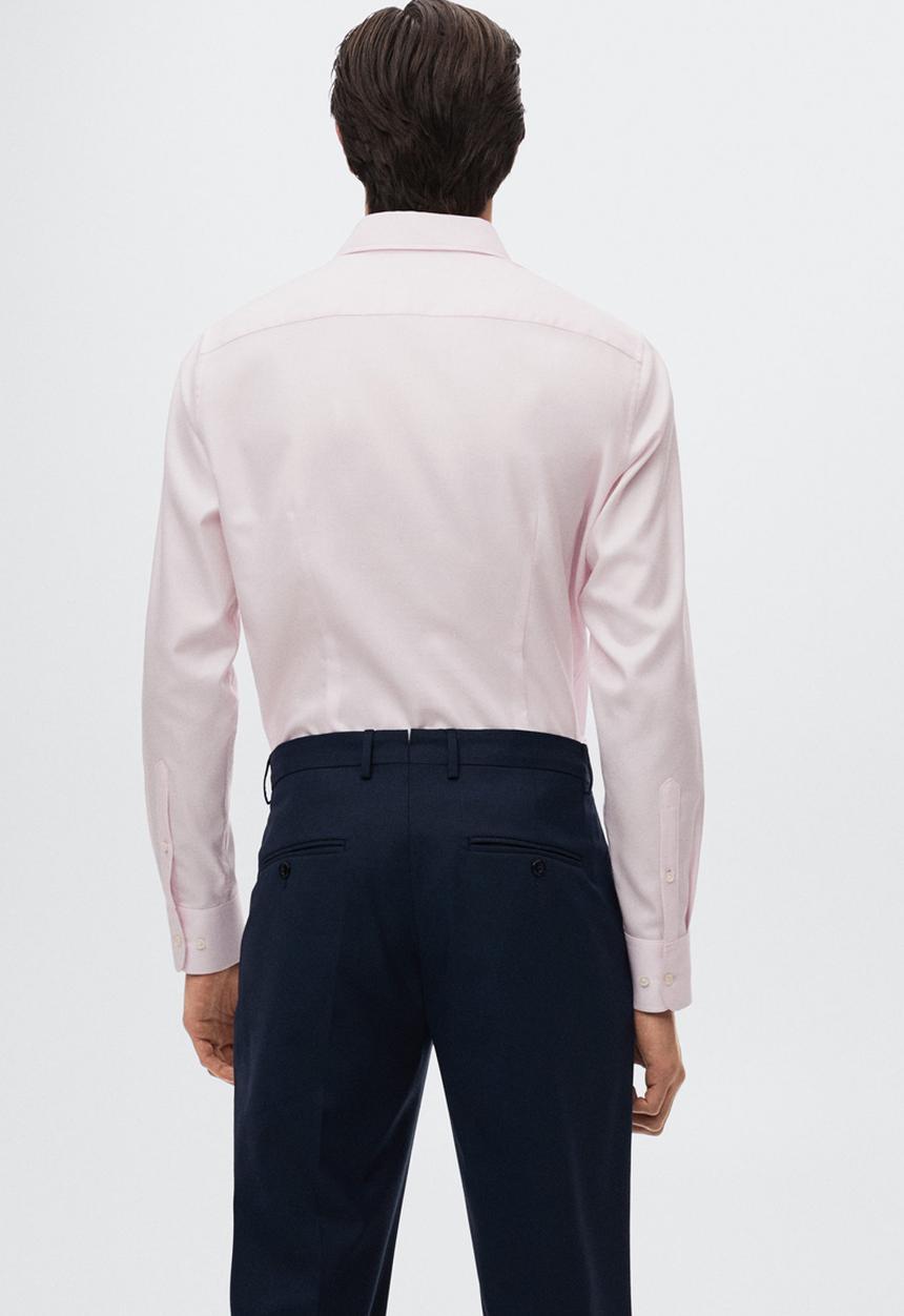 MANGO - Lakecity slim fit shirt - light pink