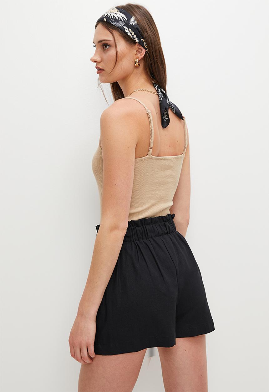 Superbalist - Basic rib strappy bodysuit - beige