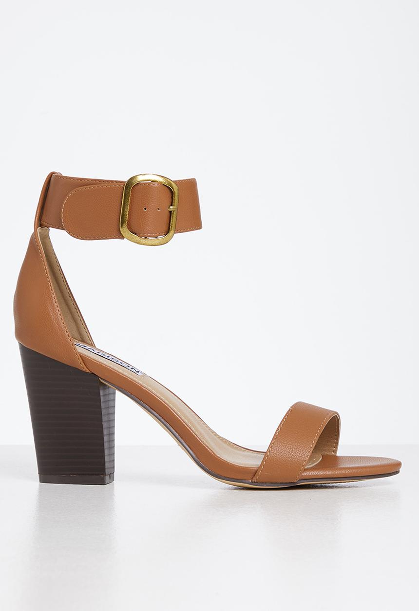 Madison® - Allan buckle tie block heel - tan