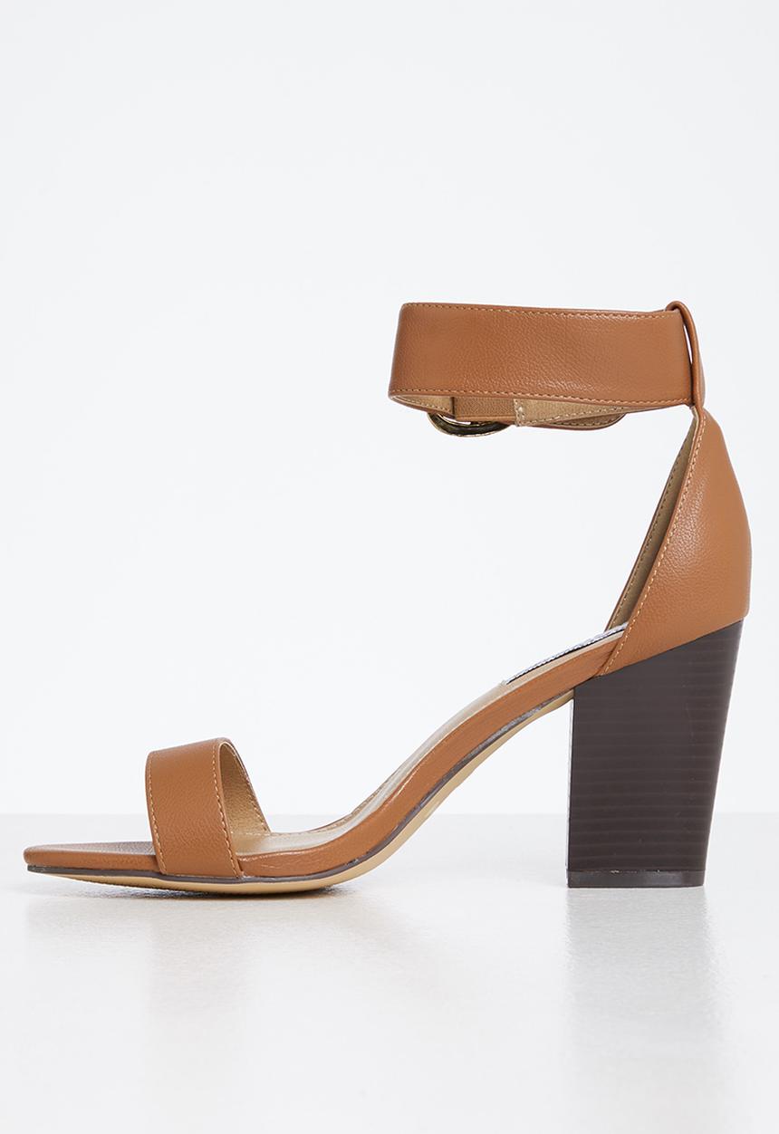 Madison® - Allan buckle tie block heel - tan