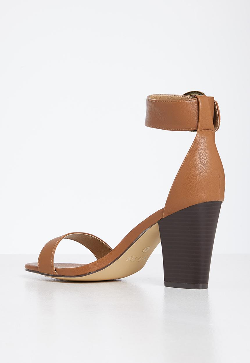 Madison® - Allan buckle tie block heel - tan