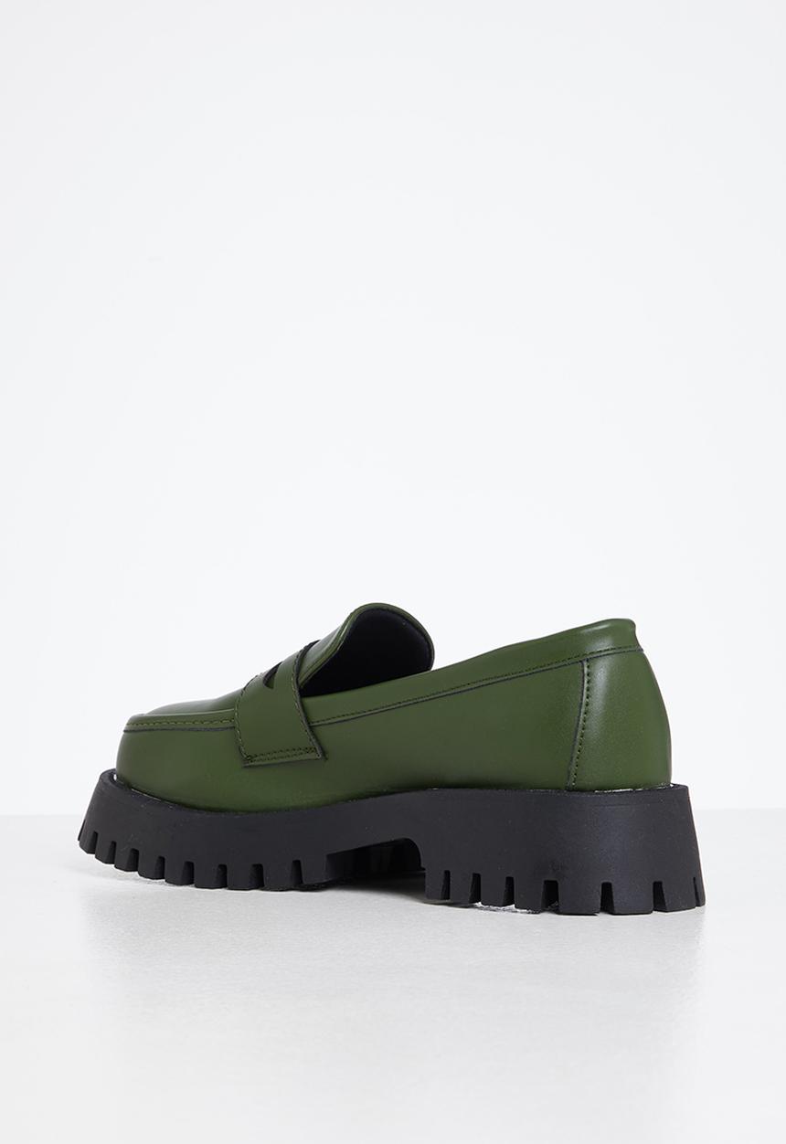 Madison® - Daisy lug sole loafer - emerald green