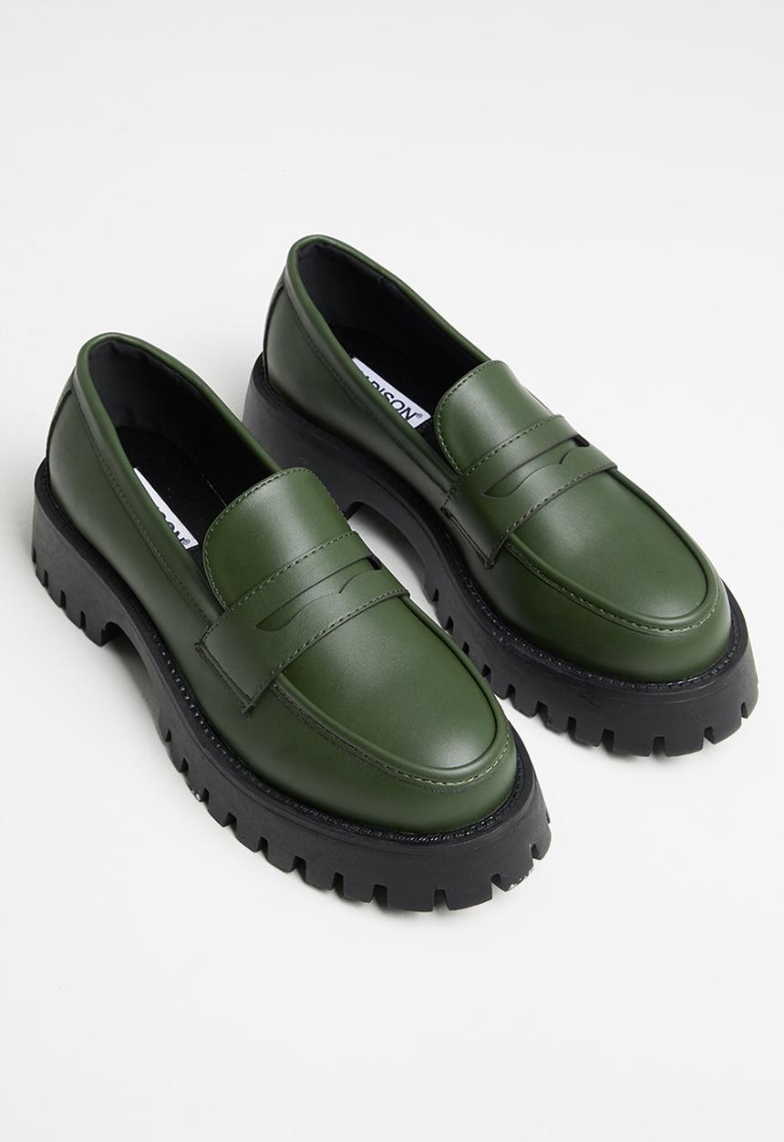 Madison® - Daisy lug sole loafer - emerald green