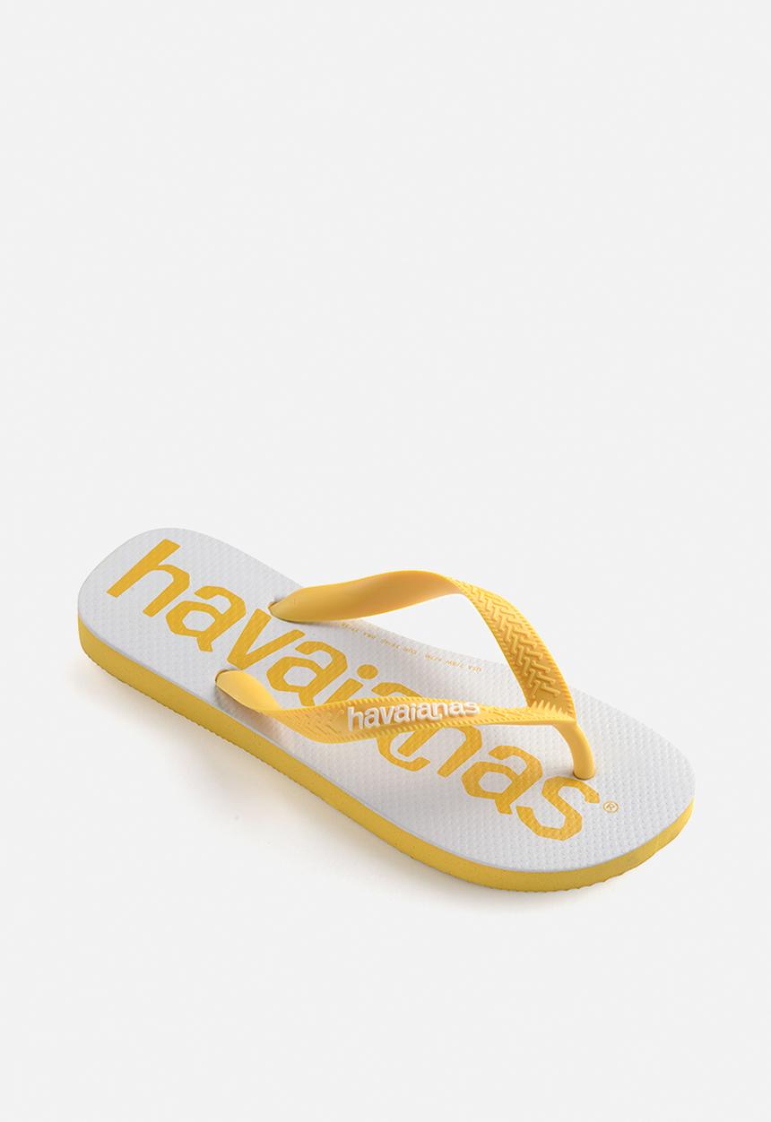 Havaianas - Top logo mania 2 - yellow & white