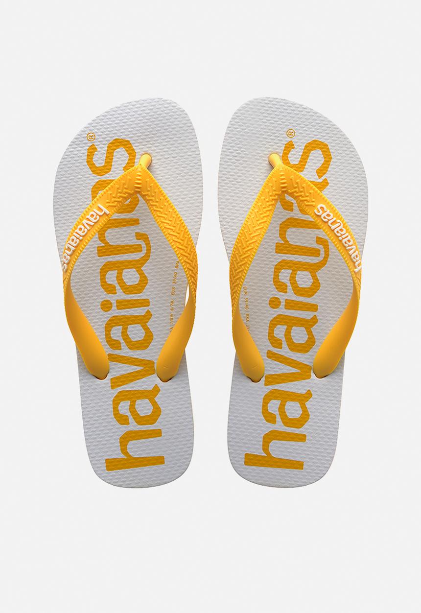 Havaianas - Top logo mania 2 - yellow & white