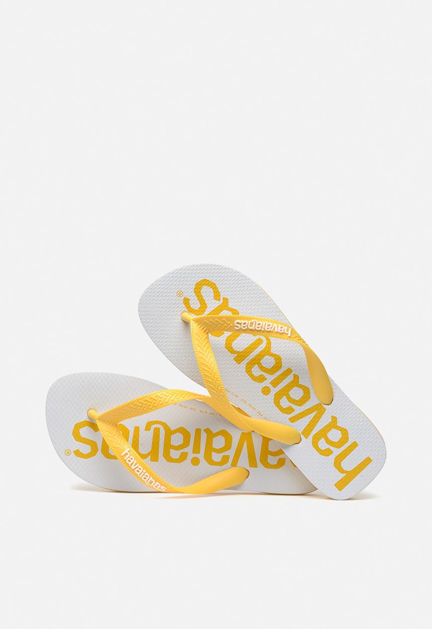 Havaianas - Top logo mania 2 - yellow & white