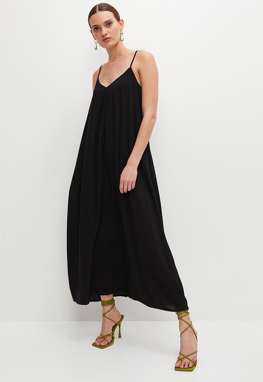 Superbalist - Midi trapeze dress - black