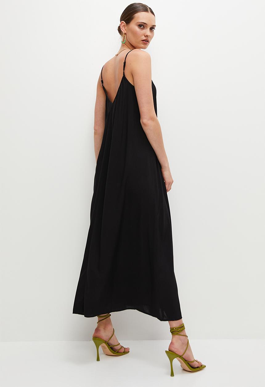 Superbalist - Midi trapeze dress - black