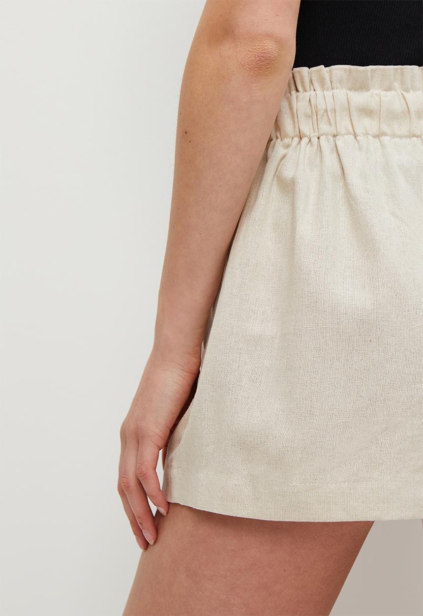 Superbalist - Linen drawstring shorts - natural
