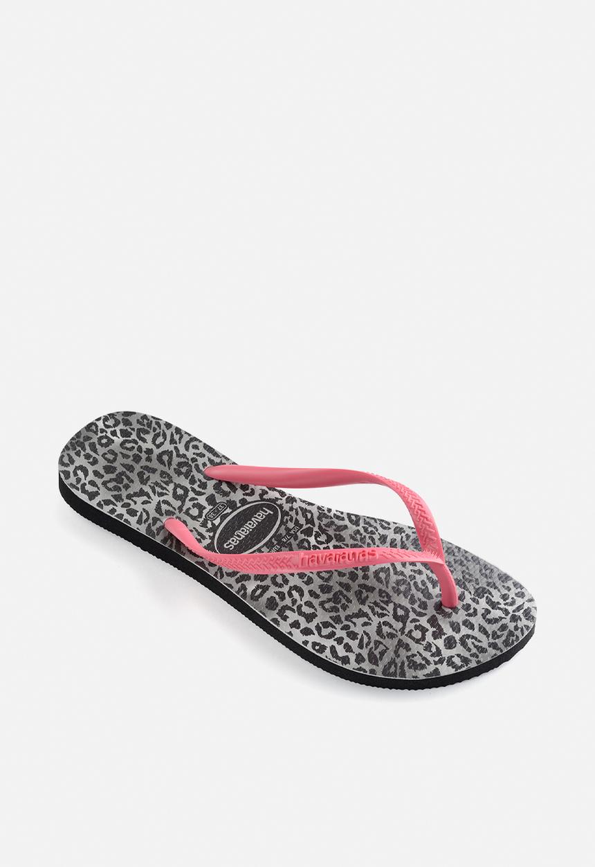 Havaianas - Kids slim leopard - black