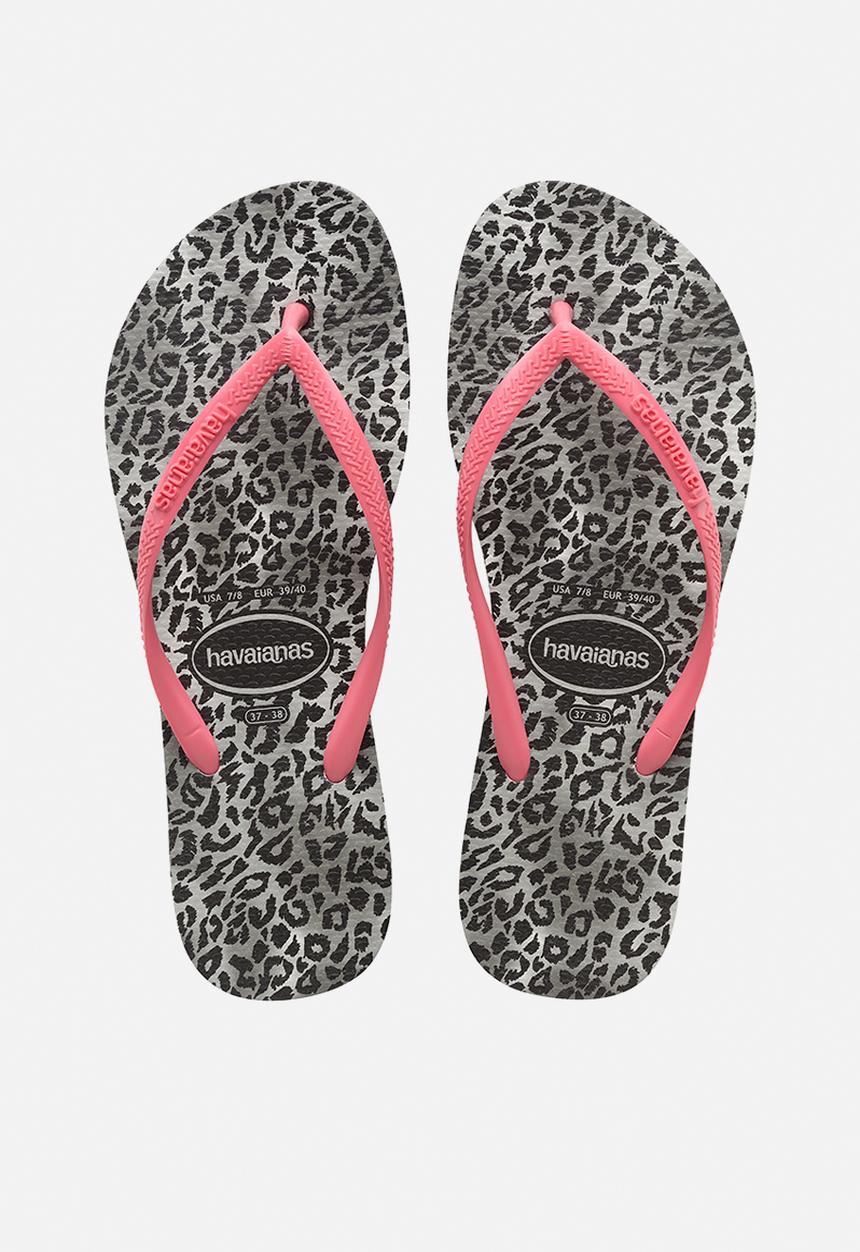 Havaianas - Kids slim leopard - black