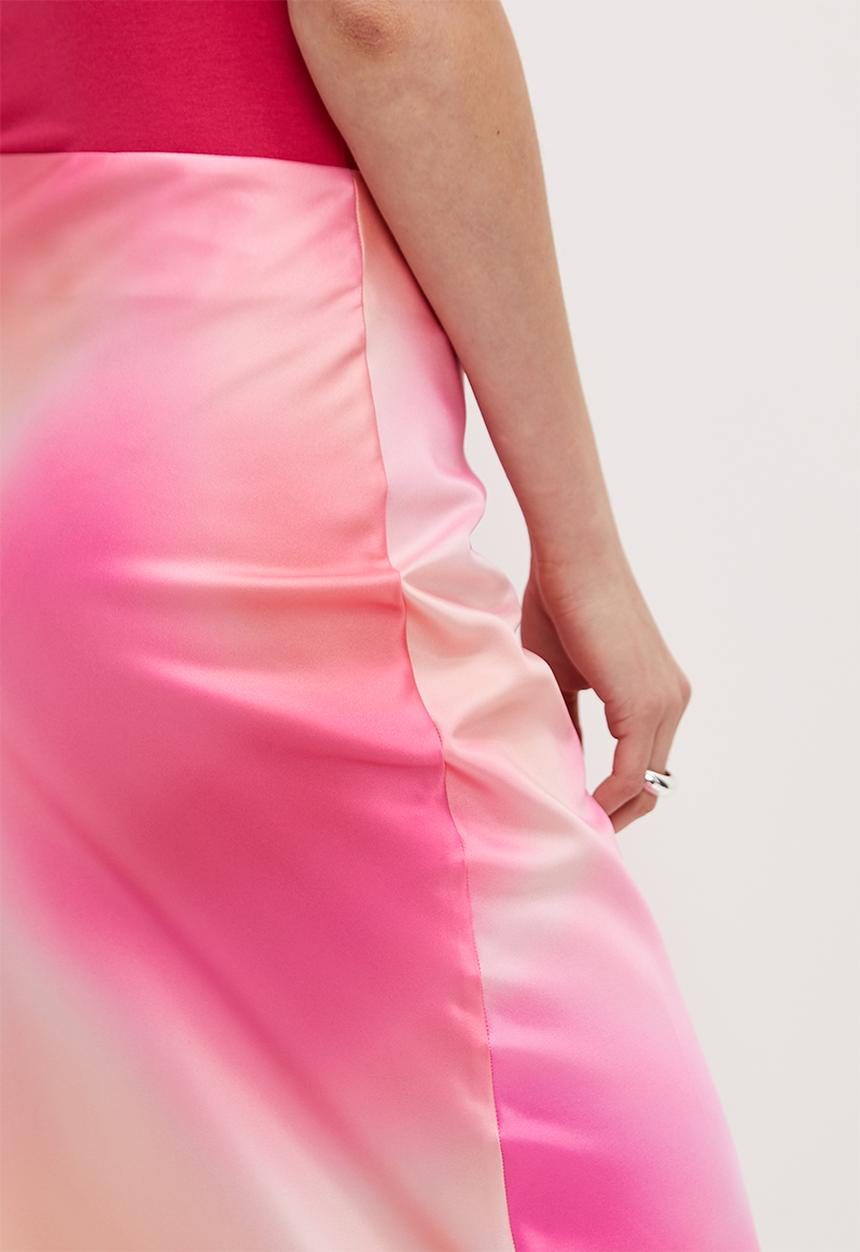 Superbalist - Column midi skirt - pink soft focus