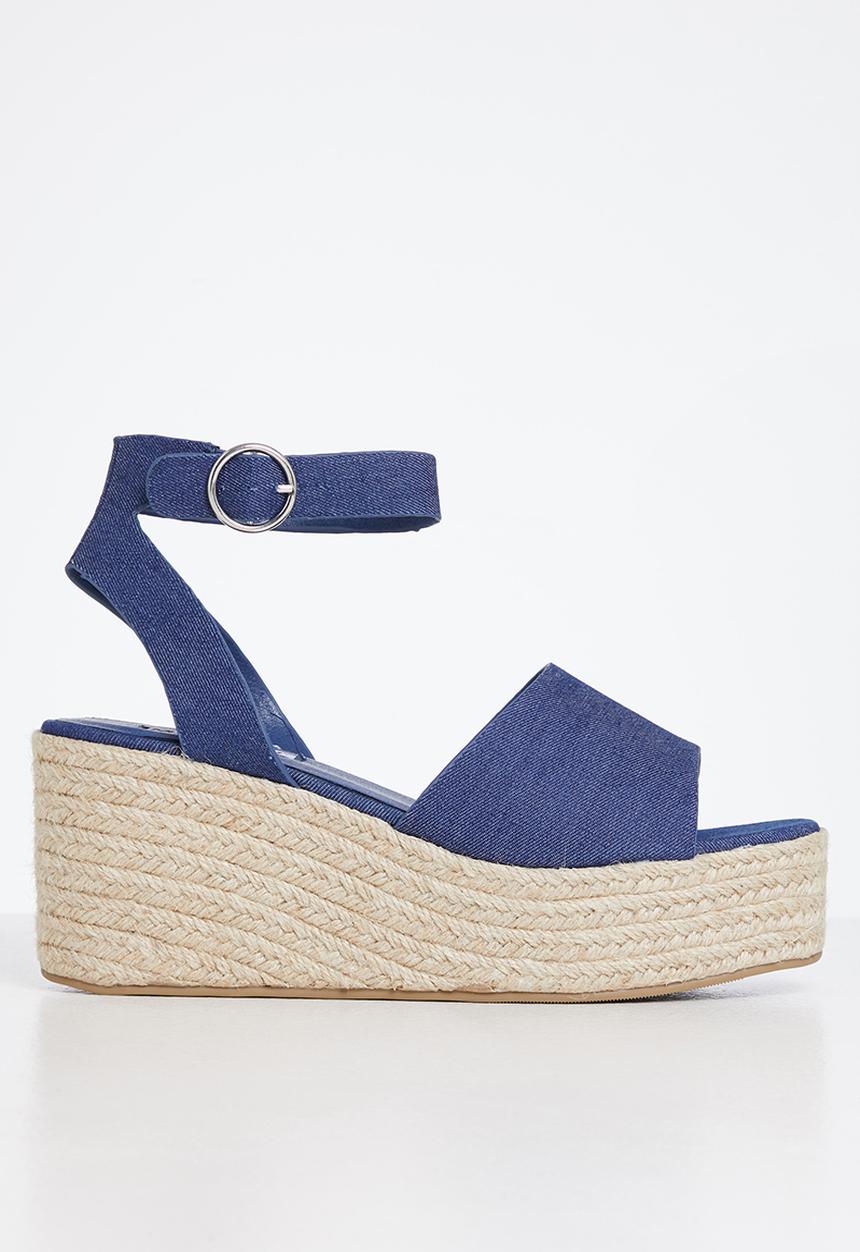Madison® - Cameron espadrille wedge heel - denim