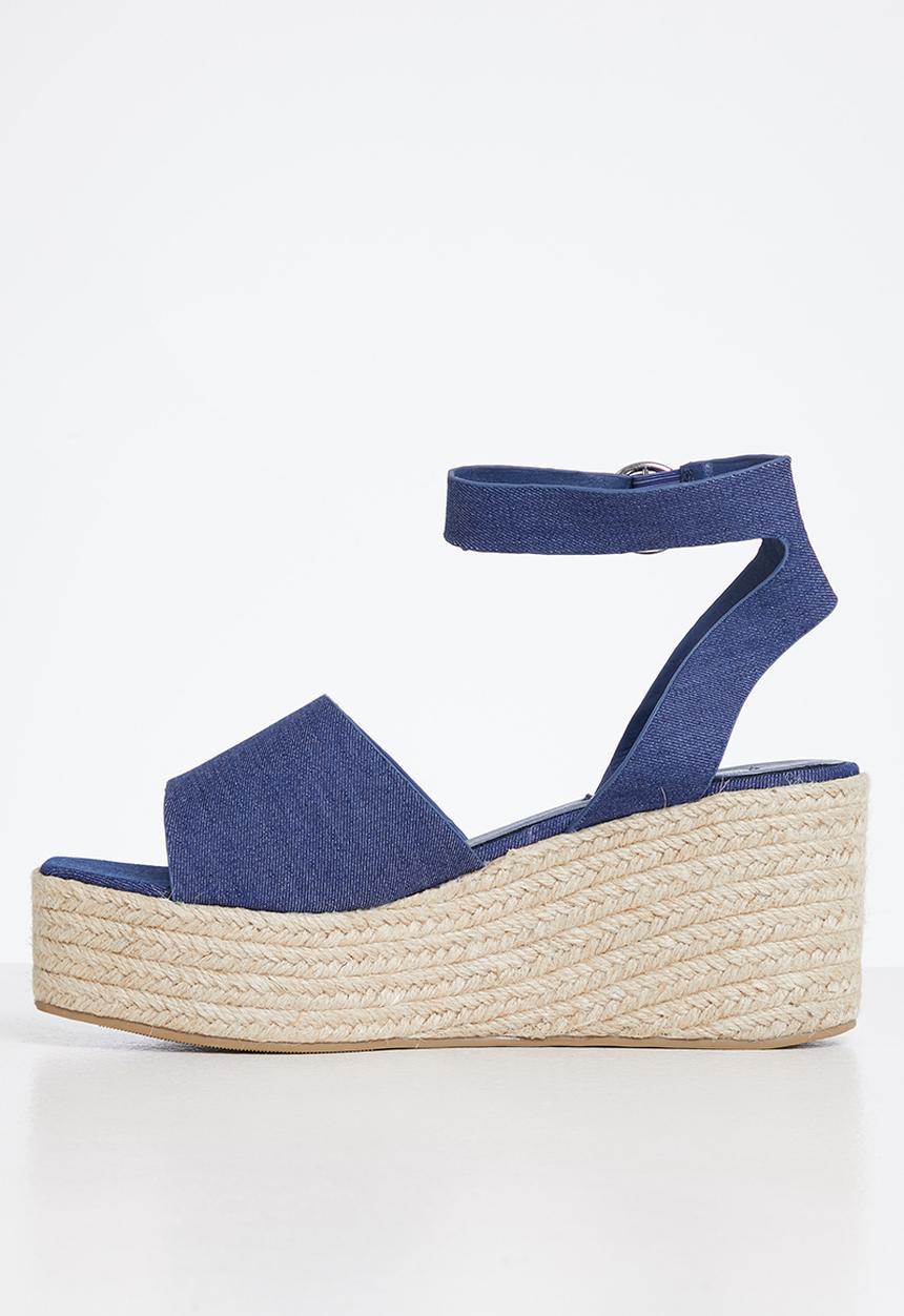 Madison® - Cameron espadrille wedge heel - denim
