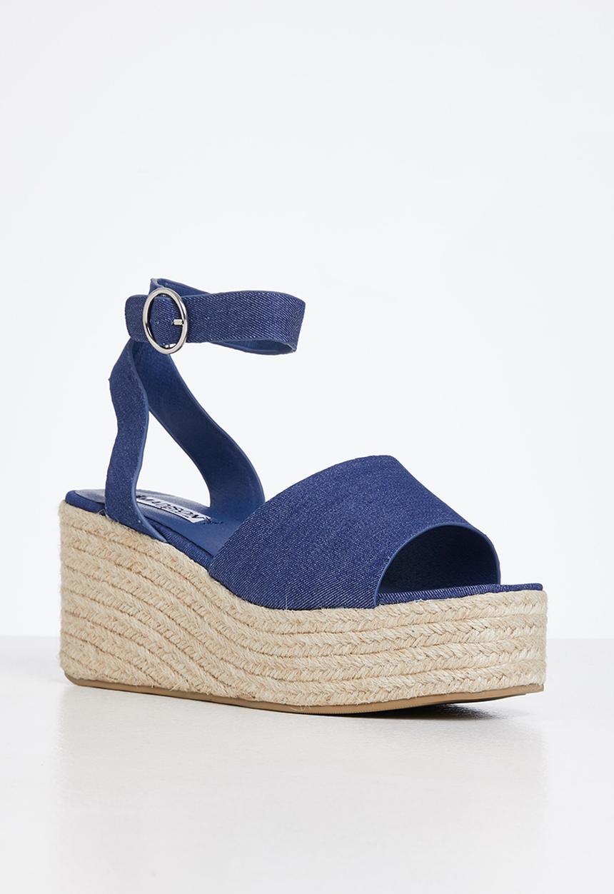 Madison® - Cameron espadrille wedge heel - denim