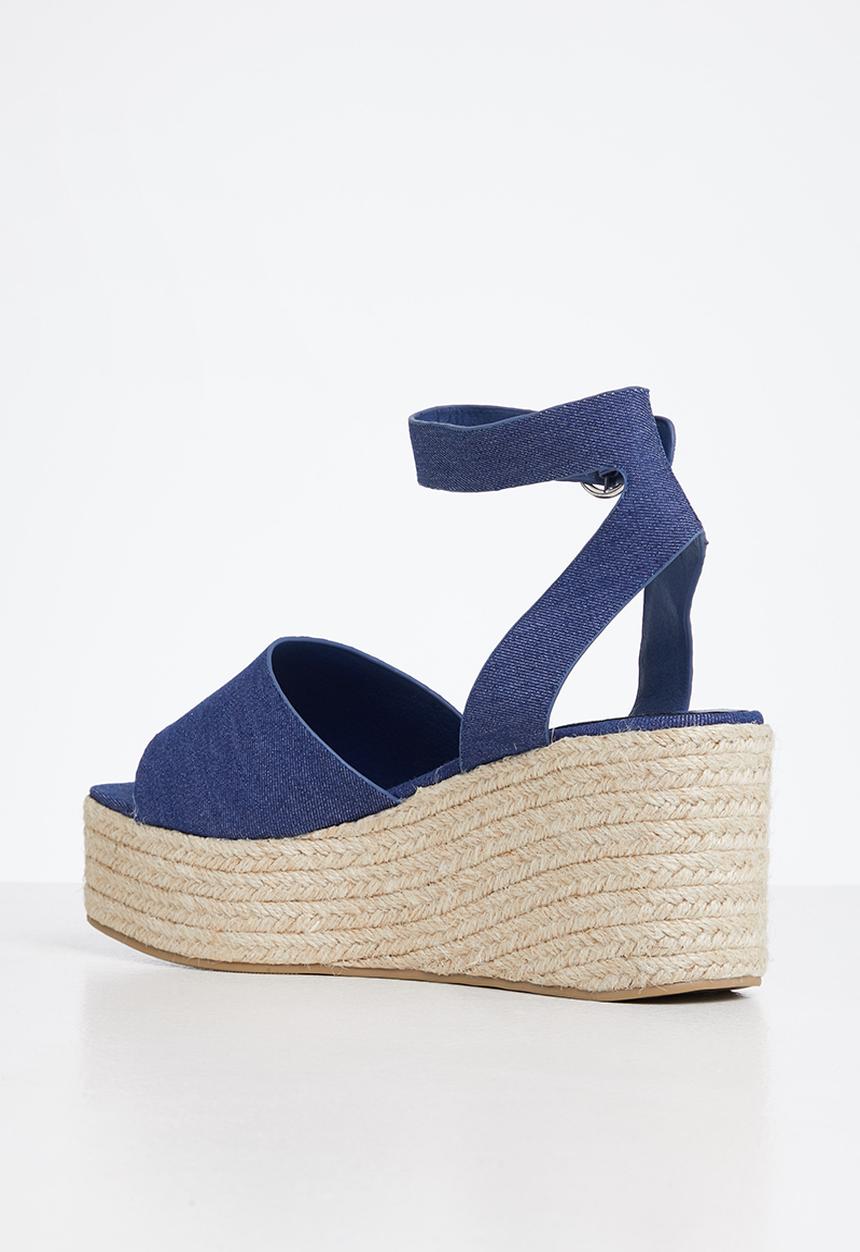 Madison® - Cameron espadrille wedge heel - denim