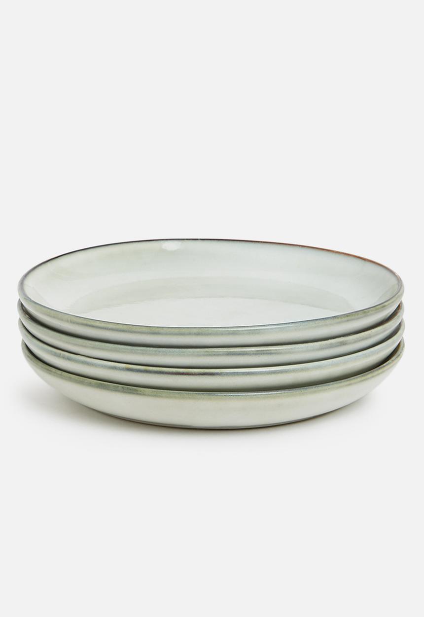 Sixth Floor - Trisa side plate set of 4 - cloudy