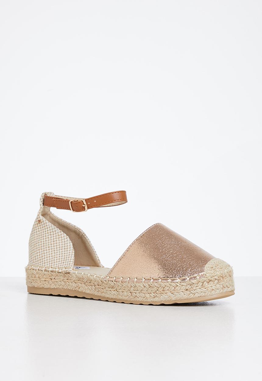 Madison® - Charlie ankle tie espadrille - rose gold