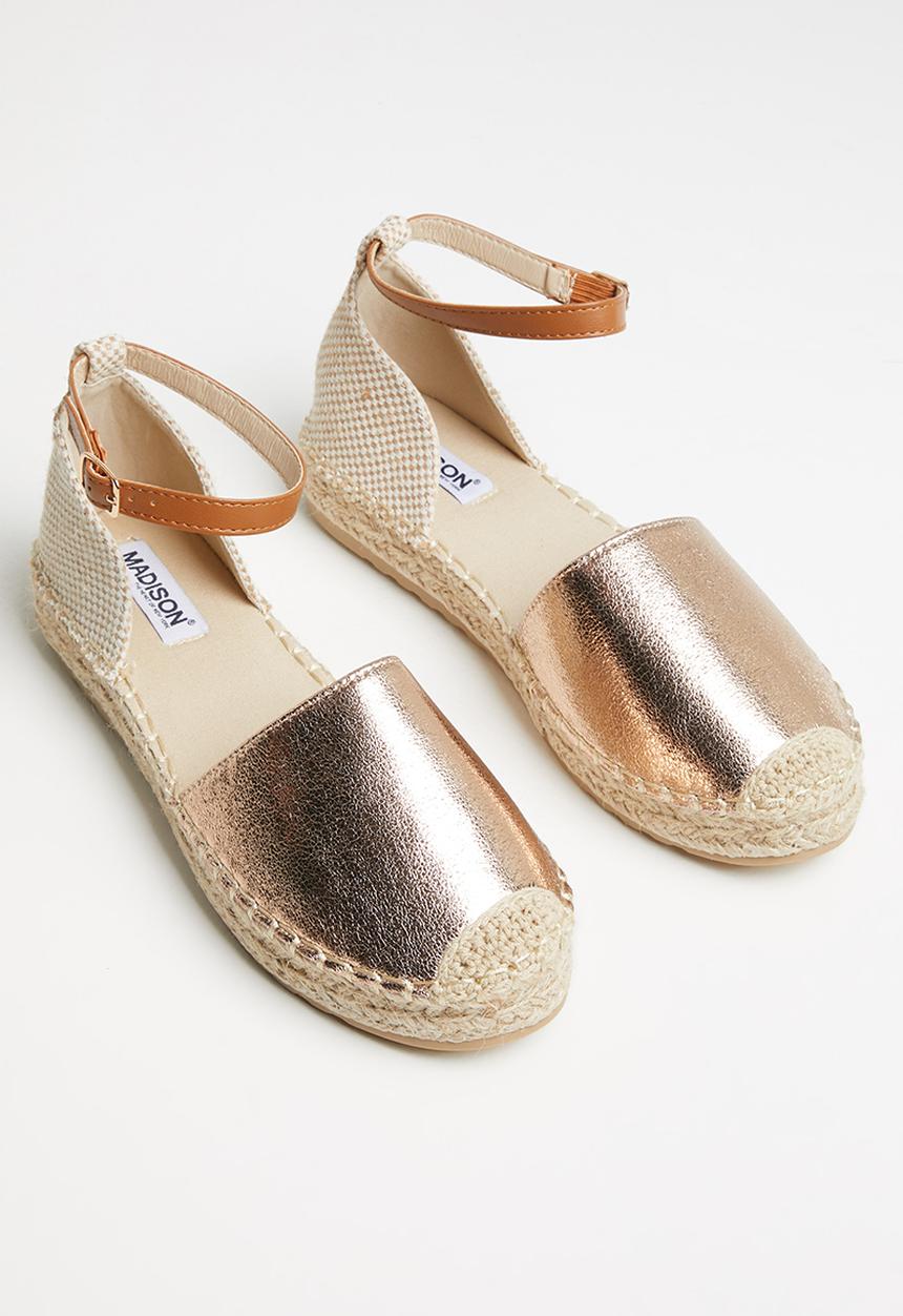 Madison® - Charlie ankle tie espadrille - rose gold