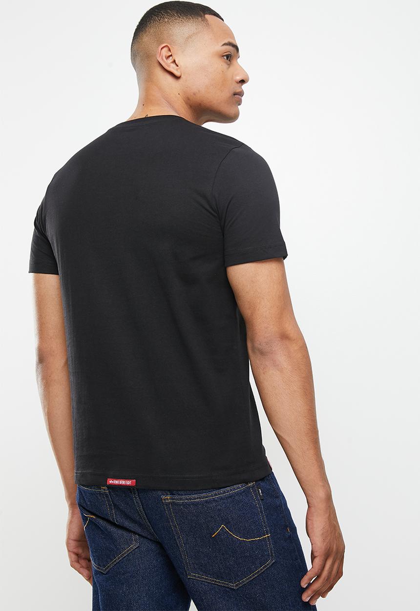 Alpha Industries - Raised print T-shirt - black