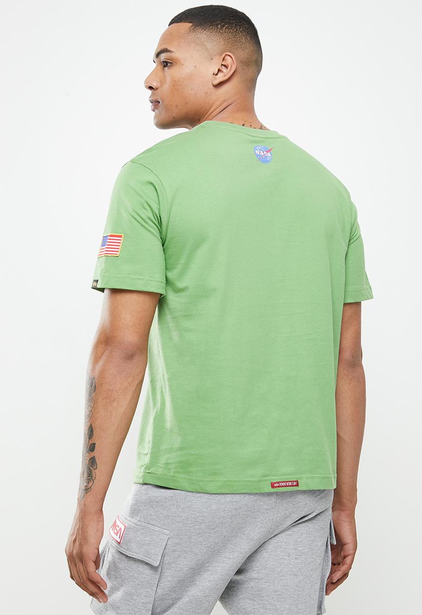 Alpha Industries - Relaxed fit nasa badge T-shirt - alpha green