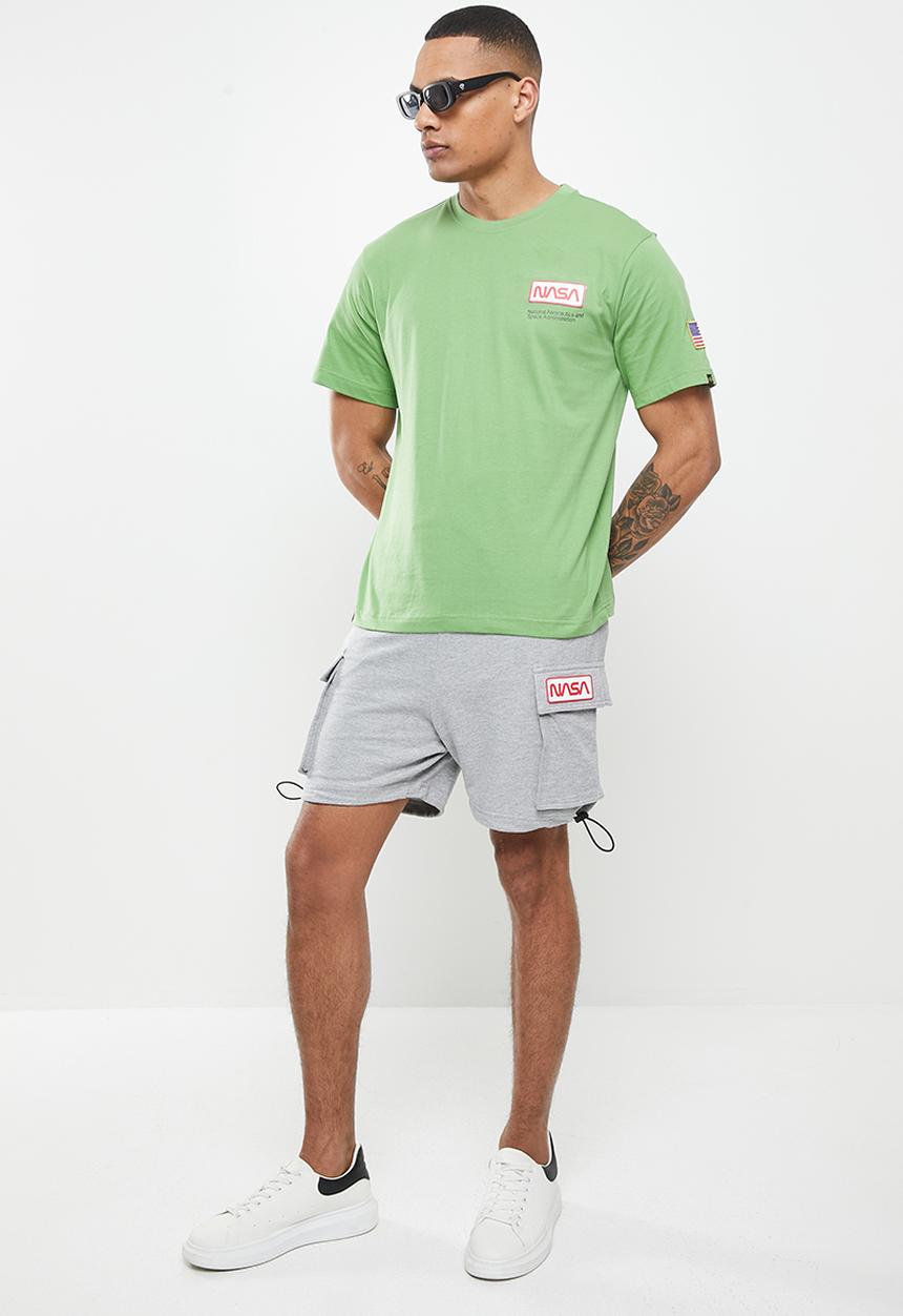 Alpha Industries - Relaxed fit nasa badge T-shirt - alpha green