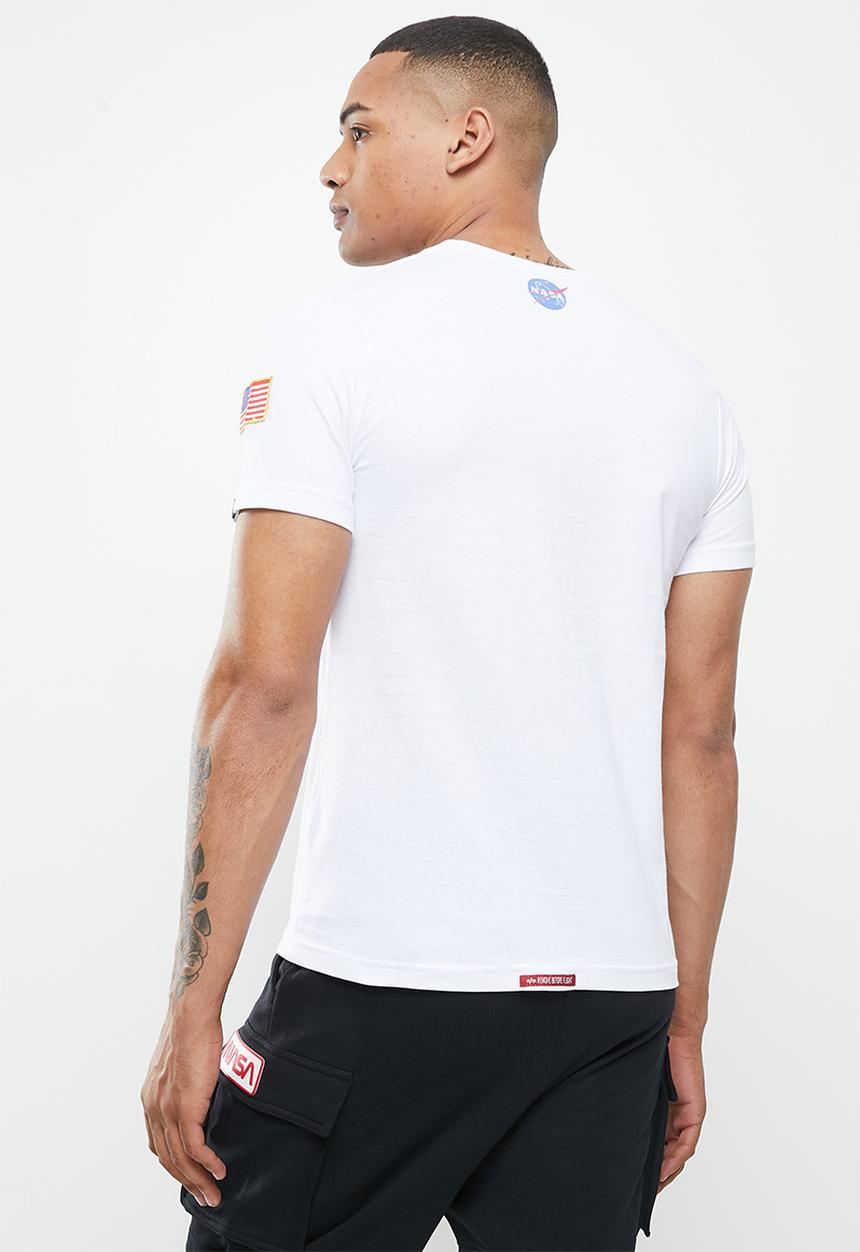 Alpha Industries - Moonlanding nasa print - white