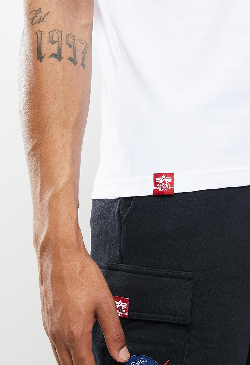 Alpha Industries - Moonlanding nasa print - white