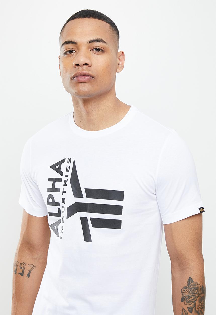 Alpha Industries - Raised print T-shirt - white