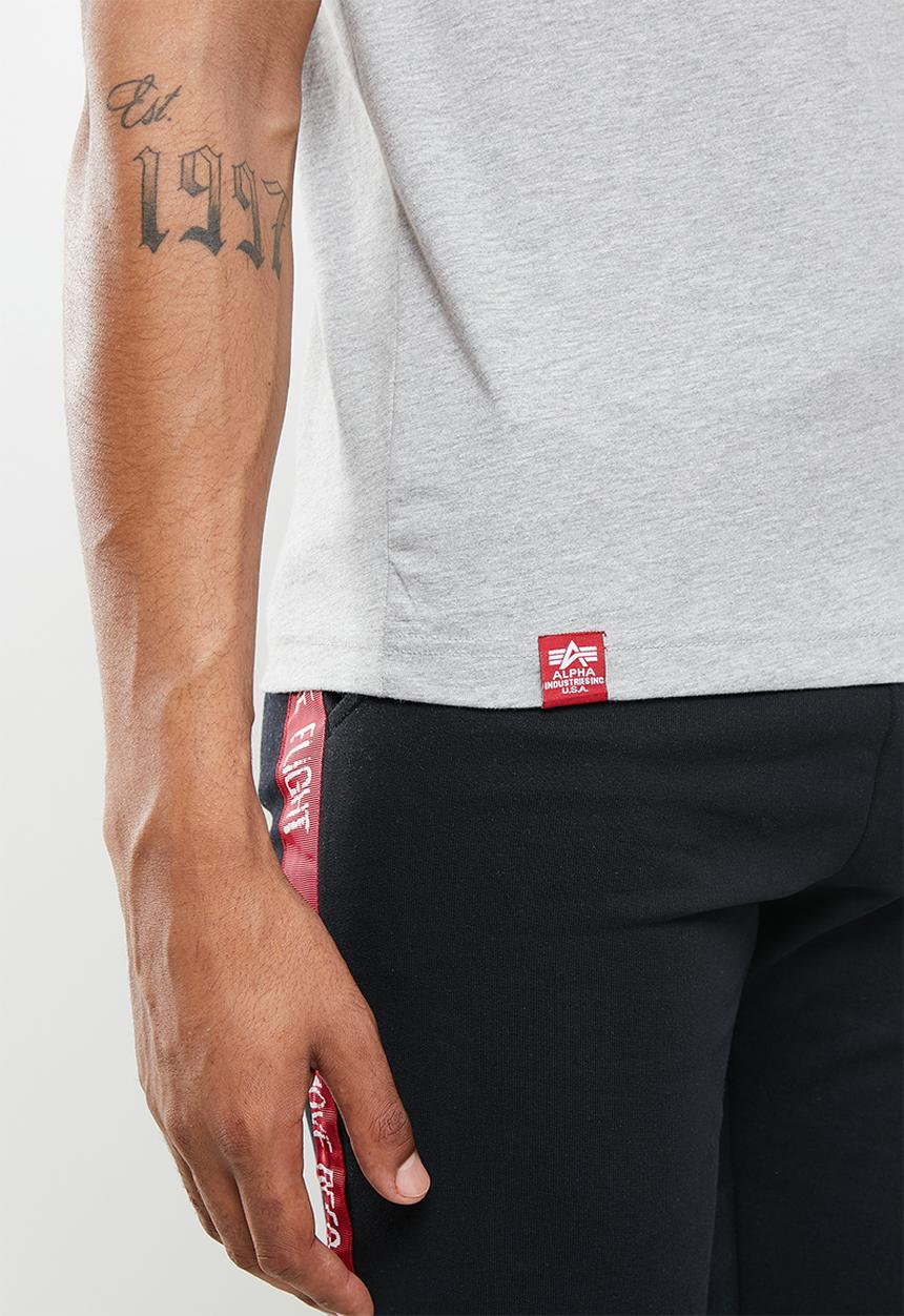 Alpha Industries - Alpha industries raised print - grey mel