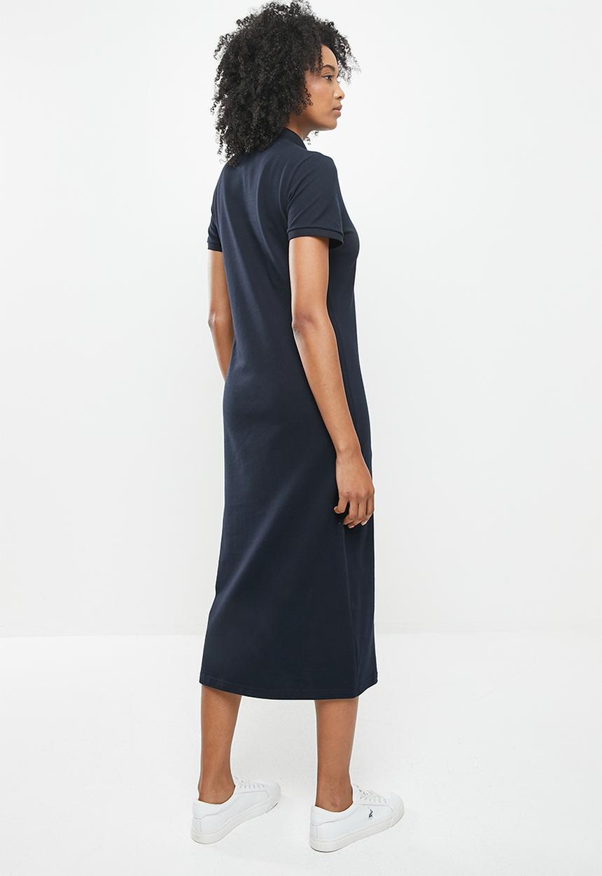 POLO - Kingsley short sleeve long line golfer dress - navy