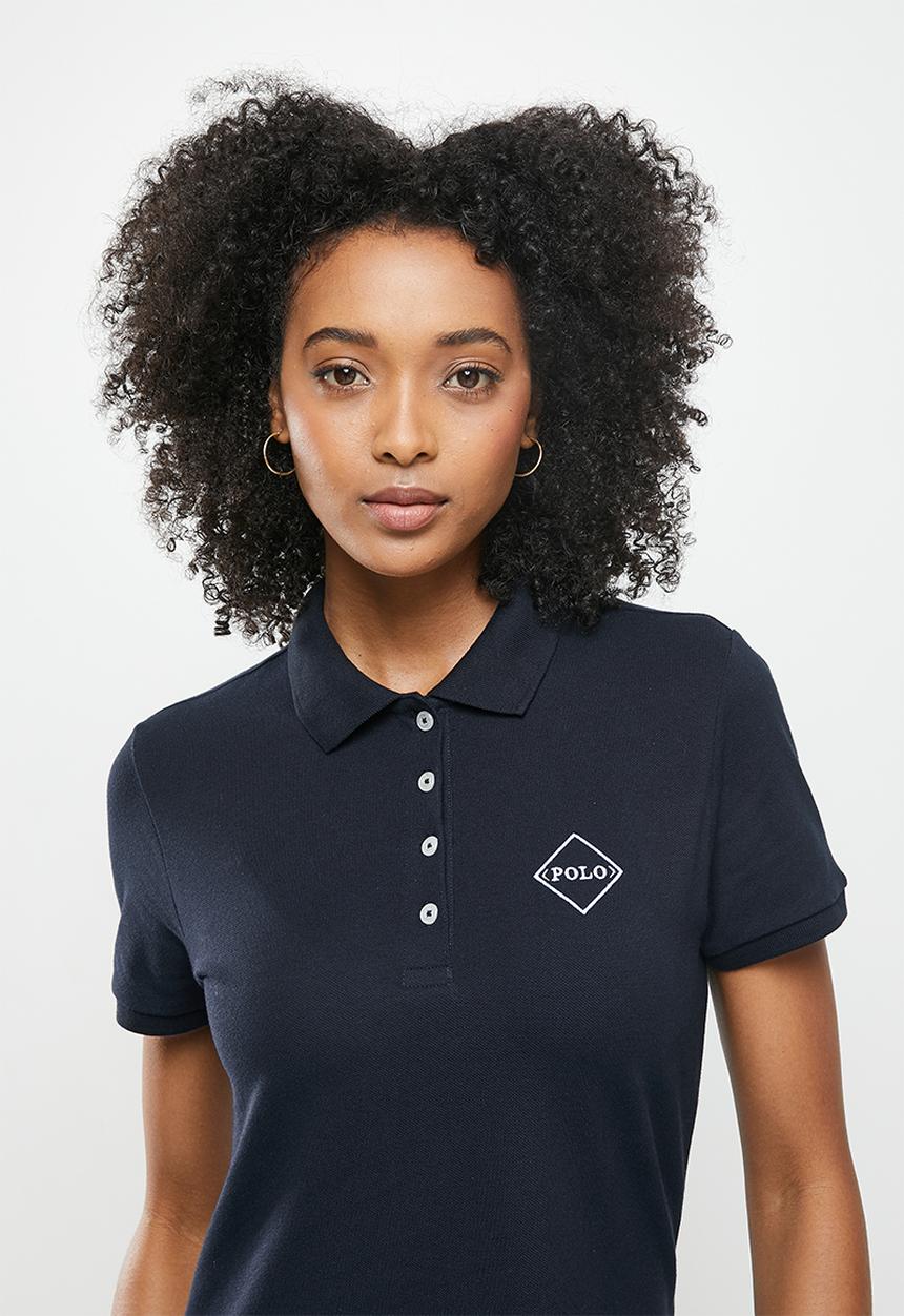 POLO - Kingsley short sleeve long line golfer dress - navy