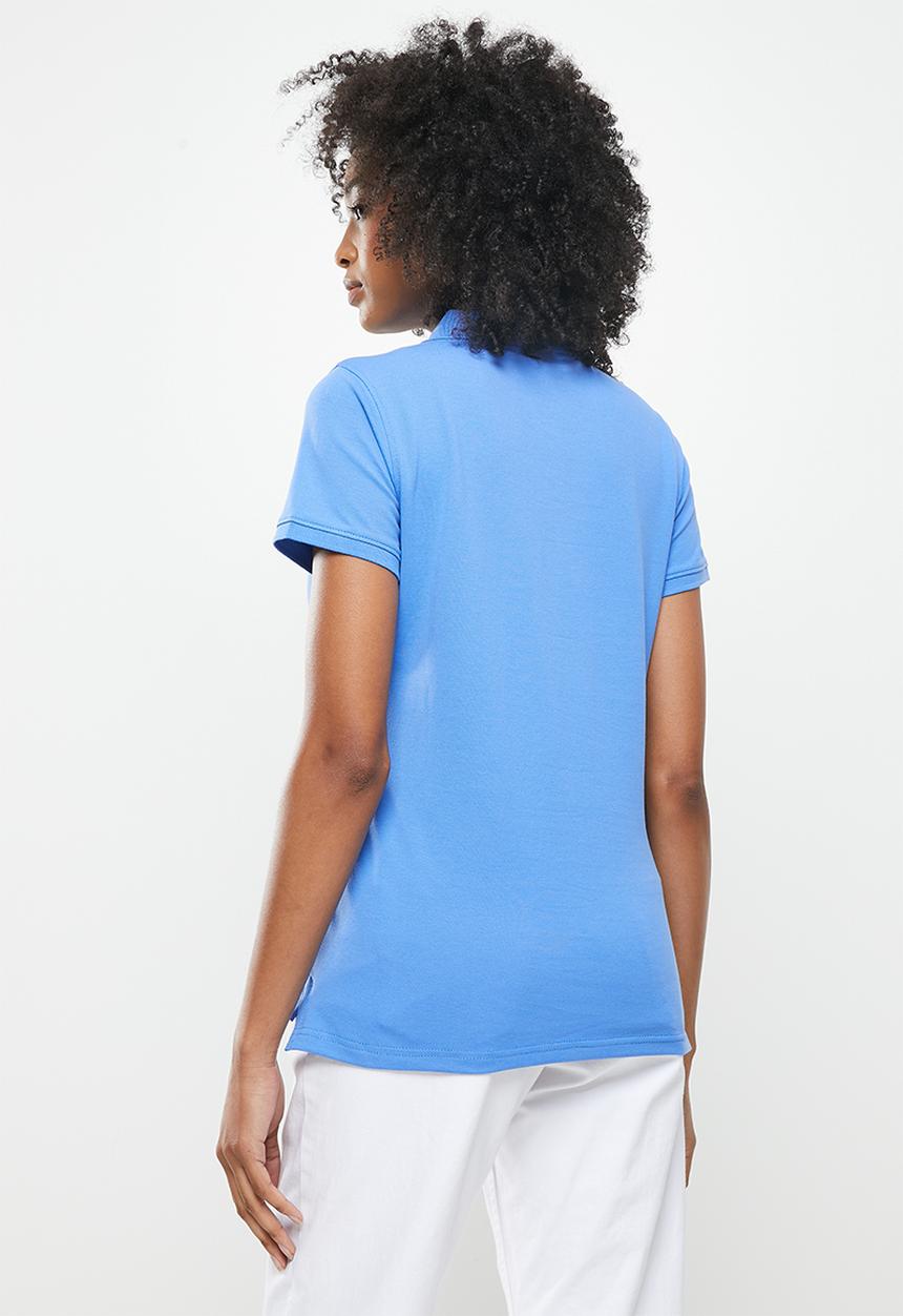 POLO - Margot short sleeve basic sml pony golfer - blue
