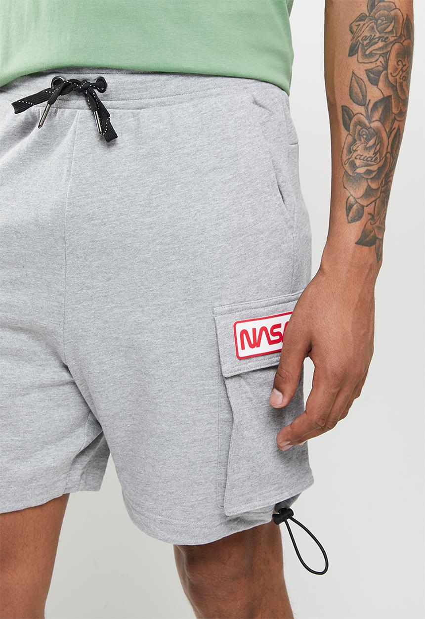 Alpha Industries - Cargo short - grey mel
