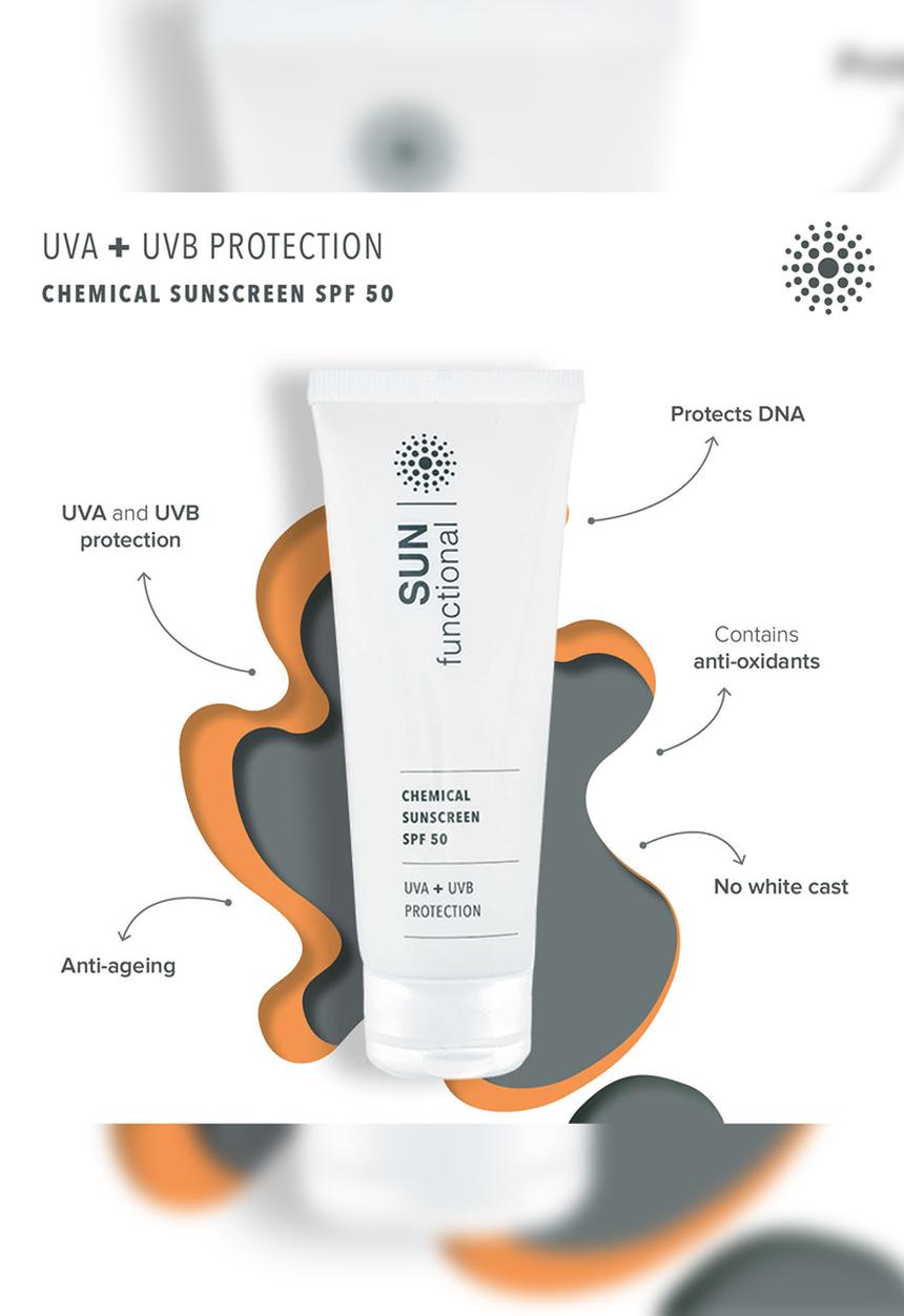 SKIN functional - UVA+UVB Protection - Chemical SPF50