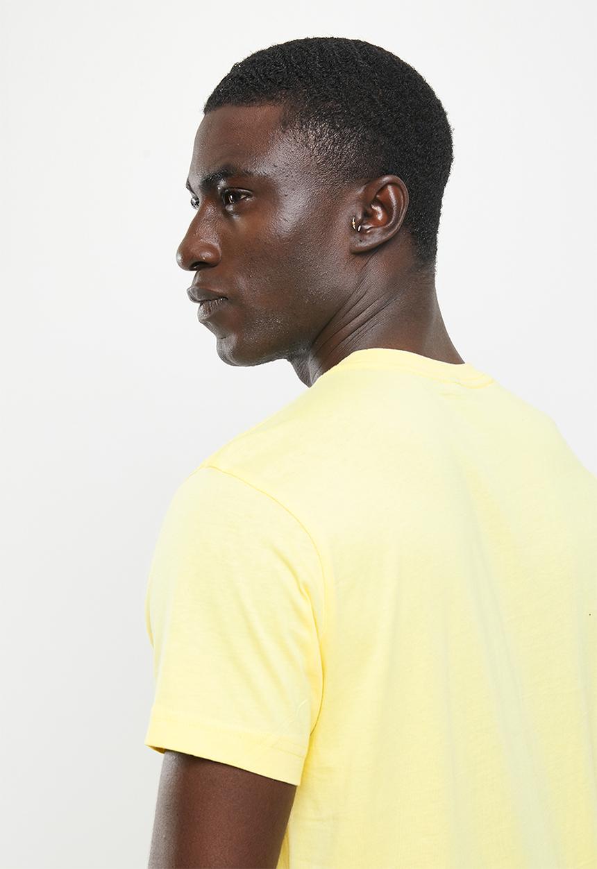 adidas Performance - Single jersey T-shirt - almost yellow & white