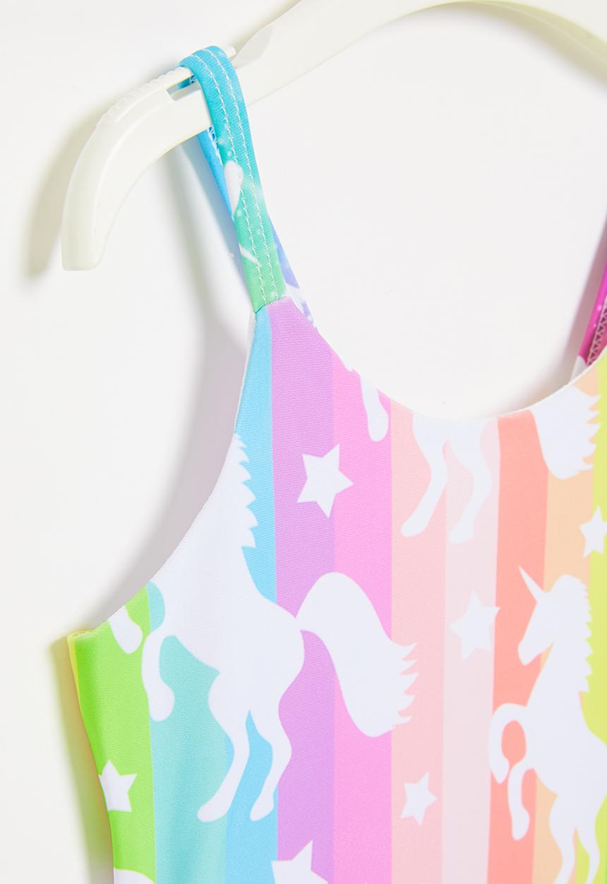 Rebel Republic - Girls unicorn swimsuit - multi