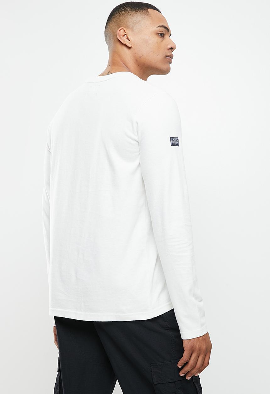 Superdry. - Vintage vl narrative ls top - ecru