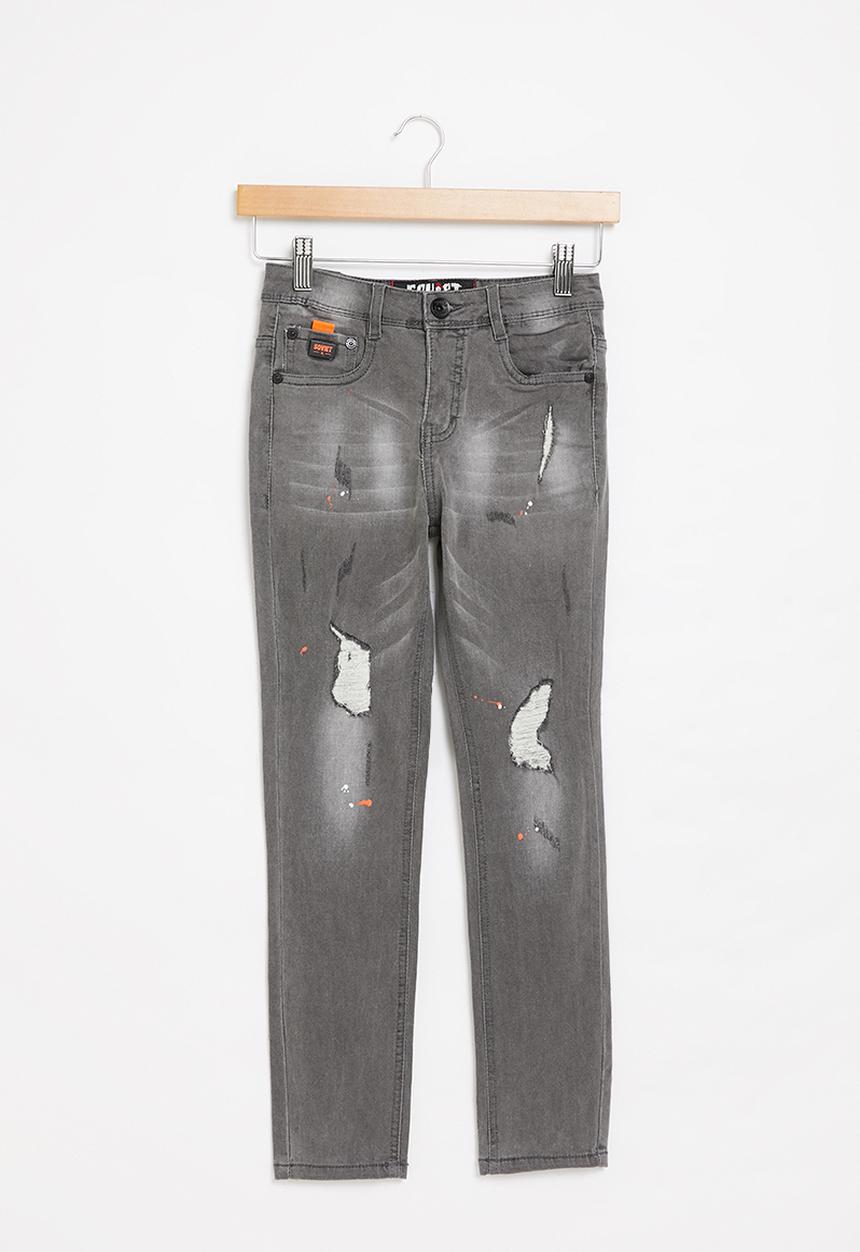 SOVIET - B cyber boys skinny denim - grey